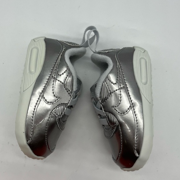 Crib Nike Max 90 OG Crib QS size 3c Silver & White - Picture 5 of 8